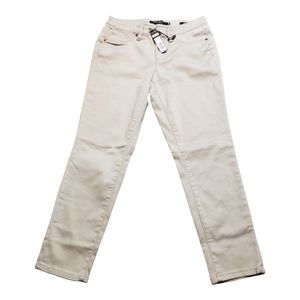 MAX JEANS "CAPRI" STYLE SZ 10 NWT COLOR SILVER SAGE